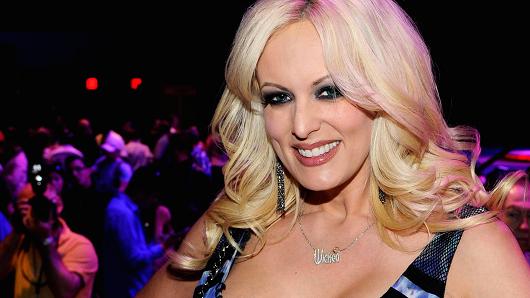Adult film actress Stormy Daniels appears during an autograph signing for Wicked Pictures at the 2012 AVN Adult Entertainment Expo at The Joint inside the Hard Rock Hotel & Casino January 20, 2012 in Las Vegas.